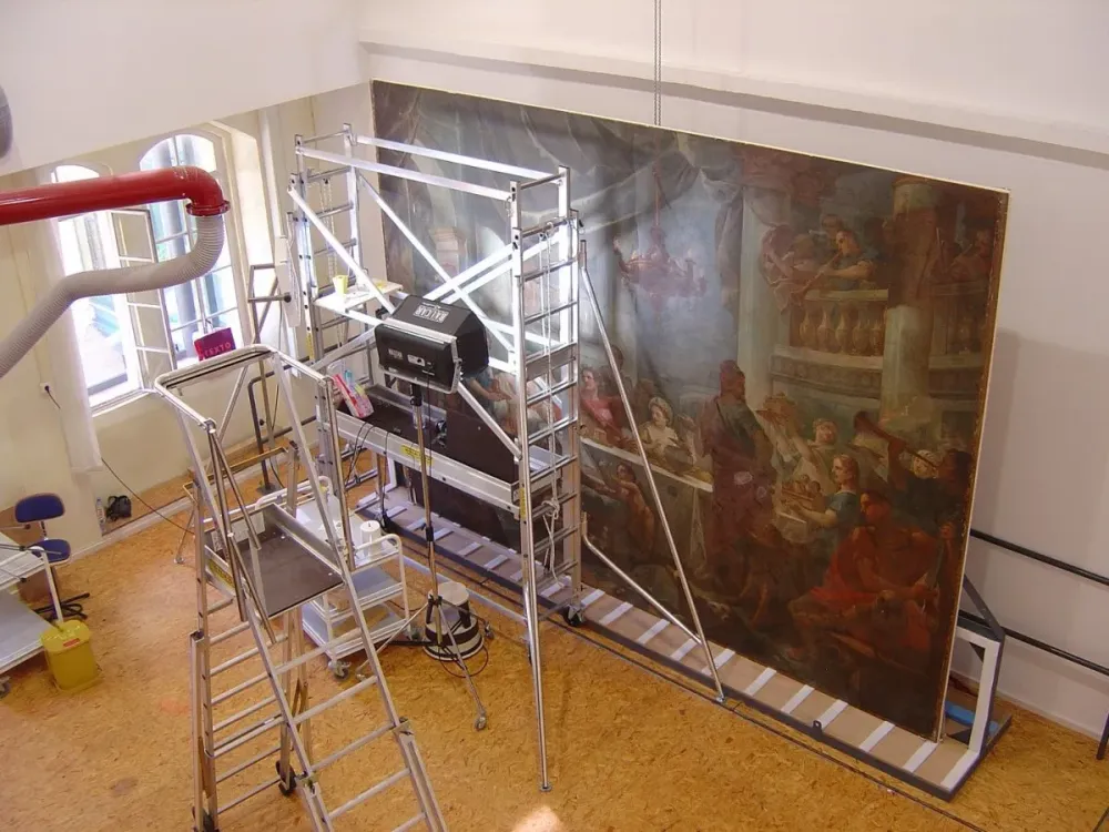 le repas de Cléopâtre natoire musée des beaux arts de Nîmes