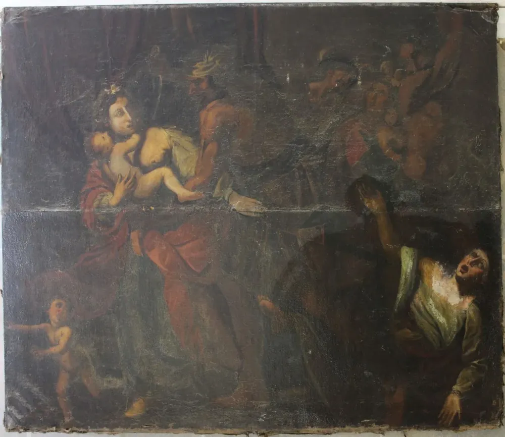 découvertes sous d'anciennes restaurations (2)